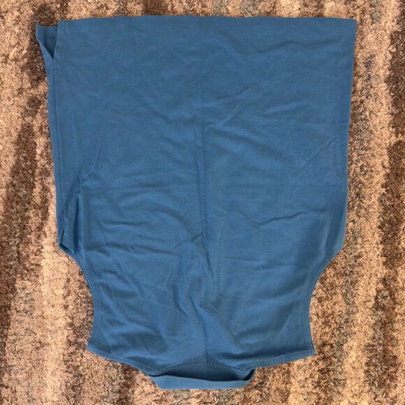 Vintage Lands’ End Sleeveless Blue Cotton Polo Tank L - Picture 4 of 4